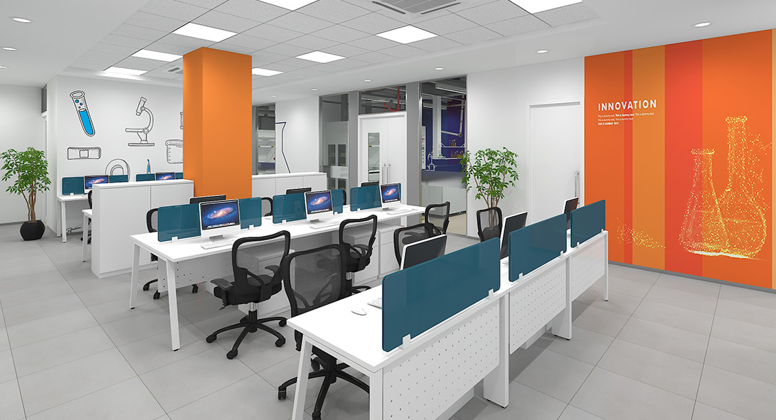 Office spaces at life sciences center